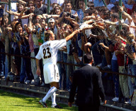 David Beckham with fans