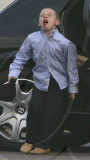 Victoria Beckham, Brooklyn and Romeo  head off in their waiting private jet on Stanstead airport, London, UK
