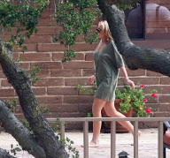 Lindsay barefoot at rehab