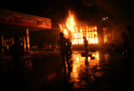 Iranians Burn Gas Station Reacting to Gasoline Rationing