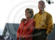 USA Senator Hillary Clinton and President Bill Clinton in Iowa 