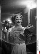 PARIS : Le Mime Marcel Marceau.