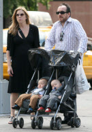 Elvis Costello, Diana Krall and Twins Shopping in Manhattan