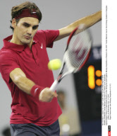 SHANGHAI: Tennis Masters Cup match R. Federer vs N. Davydenko