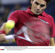 SHANGHAI: Tennis Masters Cup match R. Federer vs N. Davydenko