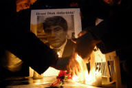 Turkey Demonstrators Protests Killing of Dink