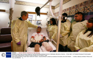 George W. Bush visits wounded soldiers at the National Naval Medical Center in Bethesda, Maryland, America - 19 Dec 2007