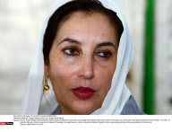 KARACHI : Benazir Bhutto after two deadly bomb blasts
