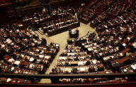 ITALY Prodi in Parliament