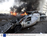 Bomb explosion in the Beirut suburbs, Lebanon  - 25 Jan 2008