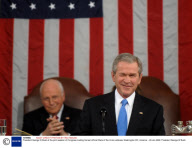 President George W Bush at the joint session of Congress making his last official State of the Union address, Washington DC, America - 28 Jan 2008