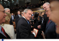 President George W Bush at the joint session of Congress making his last official State of the Union address, Washington DC, America - 28 Jan 2008