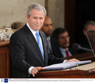President George W Bush at the joint session of Congress making his last official State of the Union address, Washington DC, America - 28 Jan 2008