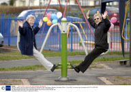 The Older People's Play Area, playground designed for pensioners, Dam Head Estate in Blackley, Manchester, Britain - 30 Jan 2008