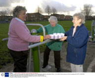The Older People's Play Area, playground designed for pensioners, Dam Head Estate in Blackley, Manchester, Britain - 30 Jan 2008