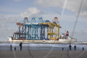 Unique Chinese ship stranded on Holland beach