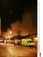 LONDON : The Camden Fire spreads in the market area