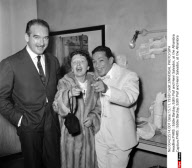 PARIS : Eddie Barclay, Edith Piaf and Henri Salvador, l'Alhambra