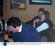 Prince William at the Barracuda Club on the night of a pub brawl, Newquay, Britain - 09 Feb 2008