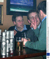 Prince William at the Barracuda Club on the night of a pub brawl, Newquay, Britain - 09 Feb 2008