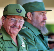 Raul Castro and Fidel Castro