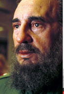 GB/LONDON:FIDEL CASTRO,NEWLY MADE WAX FIGURE AT MADAME TUSSAUDS.