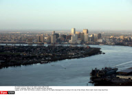 LOUISIANA: AERIAL VIEW OF DOWNTOWN NEW ORLEANS
