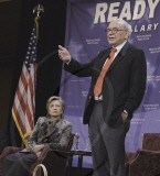 USA Hillary Clinton and Warren Buffet Conversation