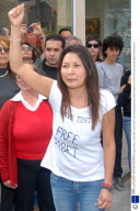 Protests during the Lighting of the Olympic Flame ceremony, Olympia, Greece - 24 Mar 2008