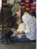 EXCL.: Actress EVA LONGORIA getting a new puppy