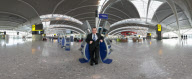 BA CEO Willie Walsh in the newly completed  
Heathrow Terminal 5.