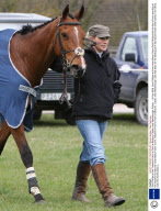 Zara Phillips at the Tedworth Point to Point at Barbury Castle, near Marlborough, Britain  - 04 Apr 2008