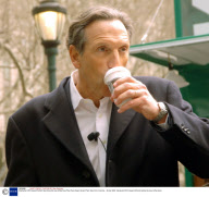 Starbucks CEO Howard Schultz launching his new coffee brew Pike Place Roast, Bryant Park, New York, America - 08 Apr 2008
