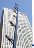 'WALKING IN THE SKY' SCULPTURE, ROCKEFELLER CENTER, NEW YORK, AMERICA - 20 SEP 2004