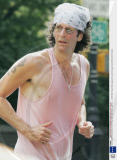 HOWARD STERN JOGGING IN CENTRAL PARK, NEW YORK, AMERICA - 14 SEP 2005