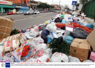 Piles of refuse gathering on the streets in Campania, Italy - 03 Jan 2008