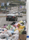 Piles of refuse gathering on the streets in Campania, Italy - 03 Jan 2008