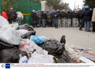 Piles of refuse gathering on the streets in Campania, Italy - 03 Jan 2008