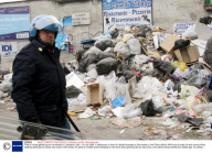 Piles of refuse gathering on the streets in Campania, Italy - 03 Jan 2008