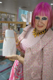 British Fashion Designer Zandra Rhodes in London