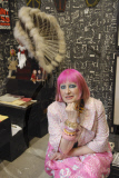 British Fashion Designer Zandra Rhodes in London