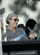 BRUCE SPRINGSTEEN ENJOYS A DRINK in AMSTERDAM