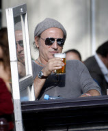 BRUCE SPRINGSTEEN ENJOYS A DRINK in AMSTERDAM