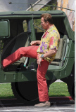 ARNOLD SCHWARZENEGGER in his not very eco friendly Hummer H1
