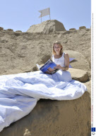 The world's first sand hotel, Weymouth beach, Dorset, Britain - 23 Jul 2008