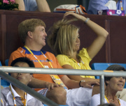 PRINCESS Maxima cheers on Olympic Waterpolo team