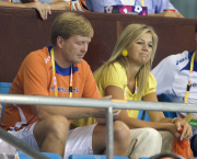 PRINCESS Maxima cheers on Olympic Waterpolo team