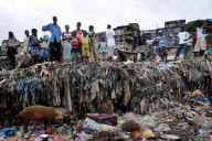 Kroo Bay, the poorest place on earth, in
Sierra Leone ranked bottom of the UN Human Development Index