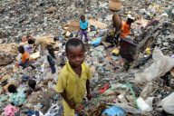 Kroo Bay, the poorest place on earth, in
Sierra Leone ranked bottom of the UN Human Development Index