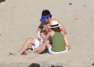 Isla Fisher with baby "Borat" in Hawaii